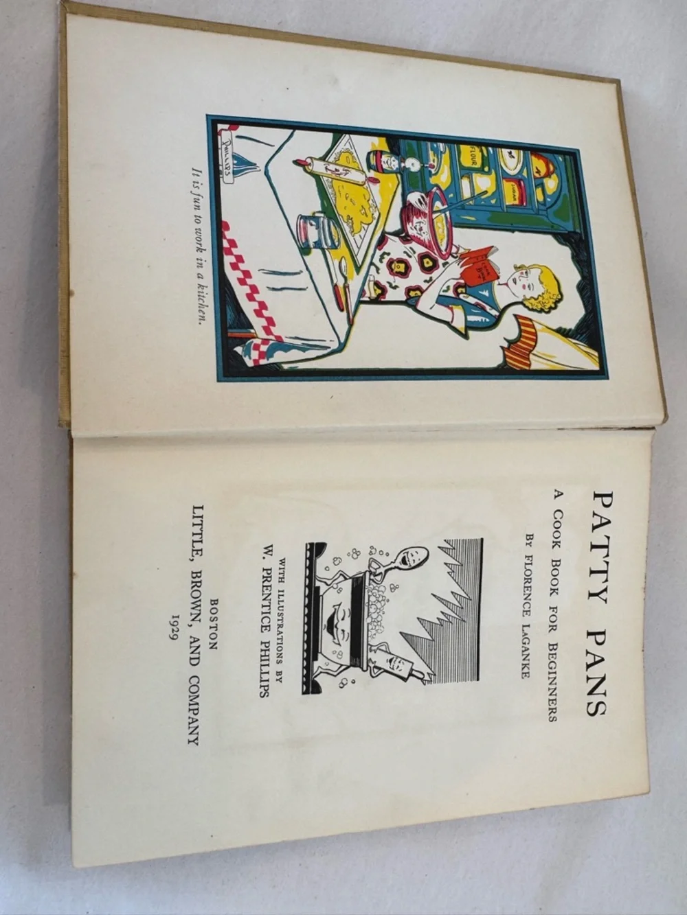 Vintage‎ 1929 Original Author Signed Patty Pans Cooking Book By Florence LaGanke